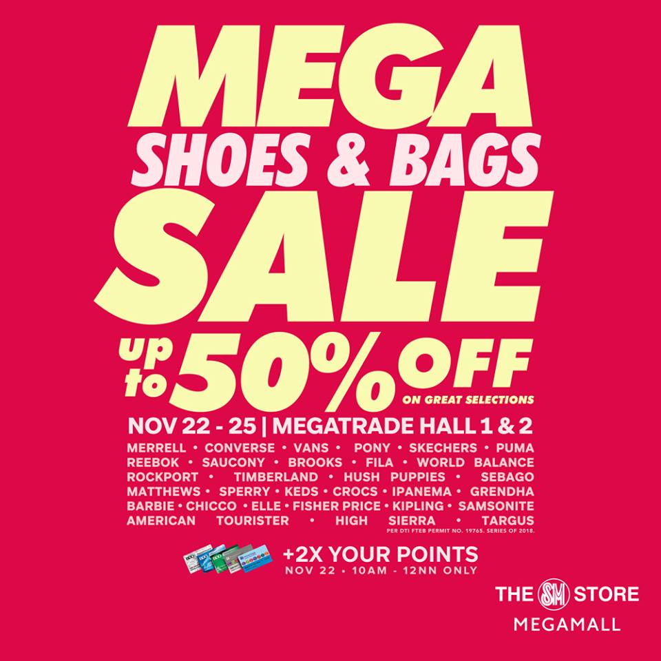 sm megamall shoes and bag sale 2019