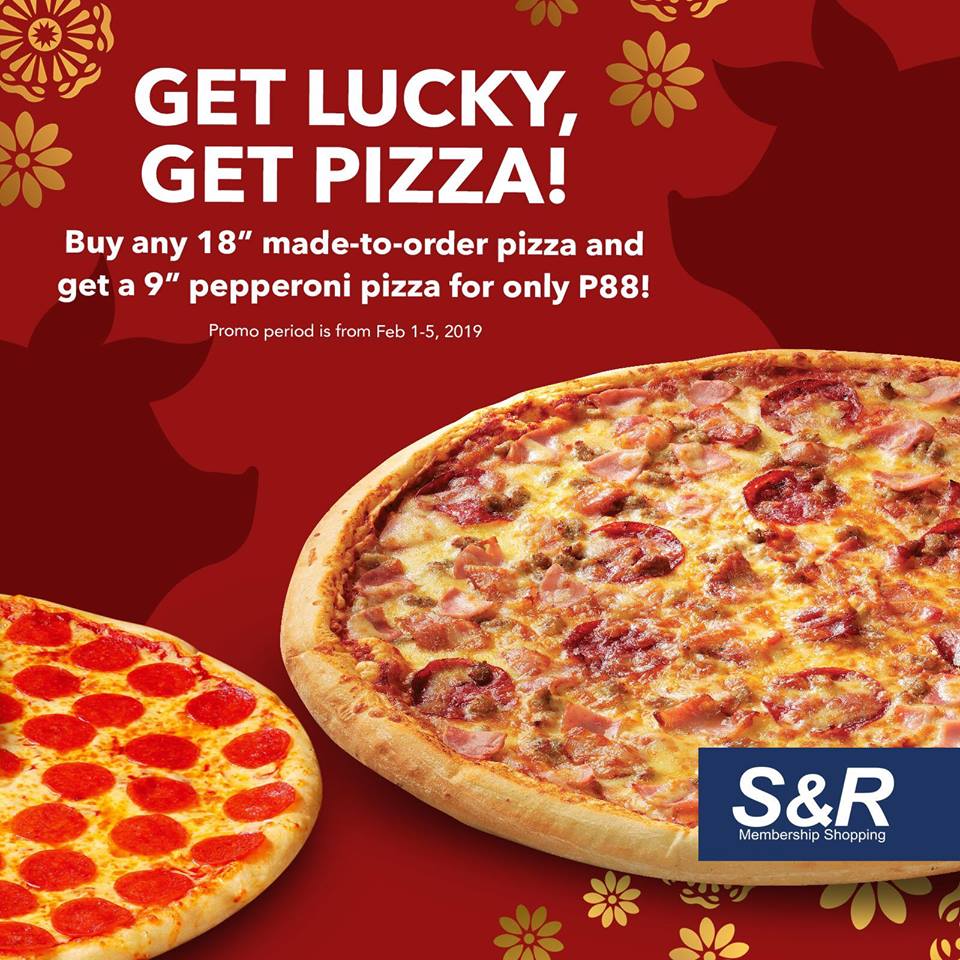 S R Pizza Promo February 19 Manila On Sale