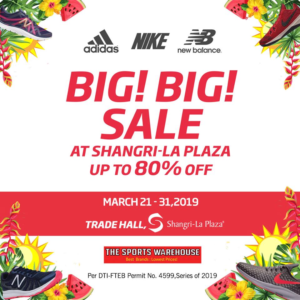 Sports Warehouse Big Big Sale March 2019 Manila On Sale