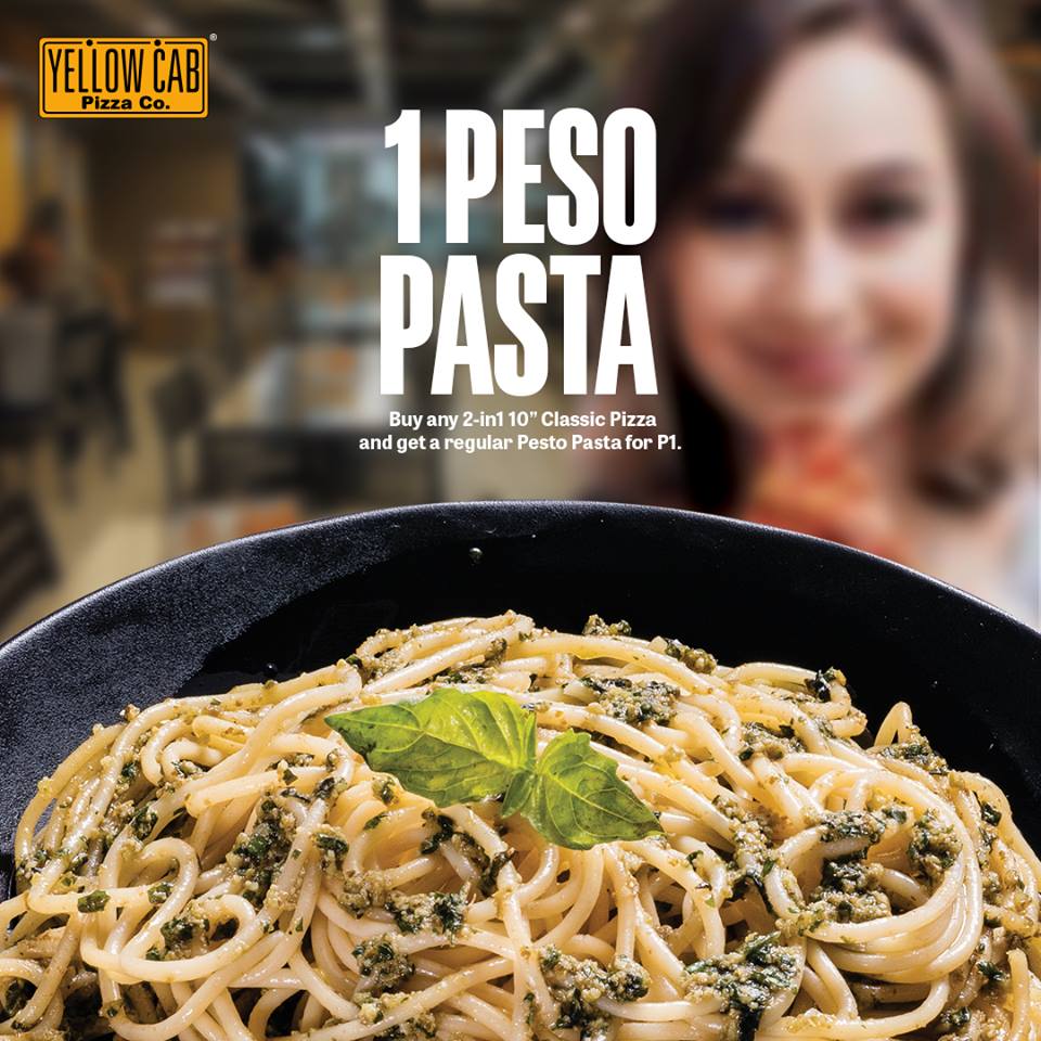1 Peso Pesto Pasta at Yellow Cab March 2019 Manila On Sale