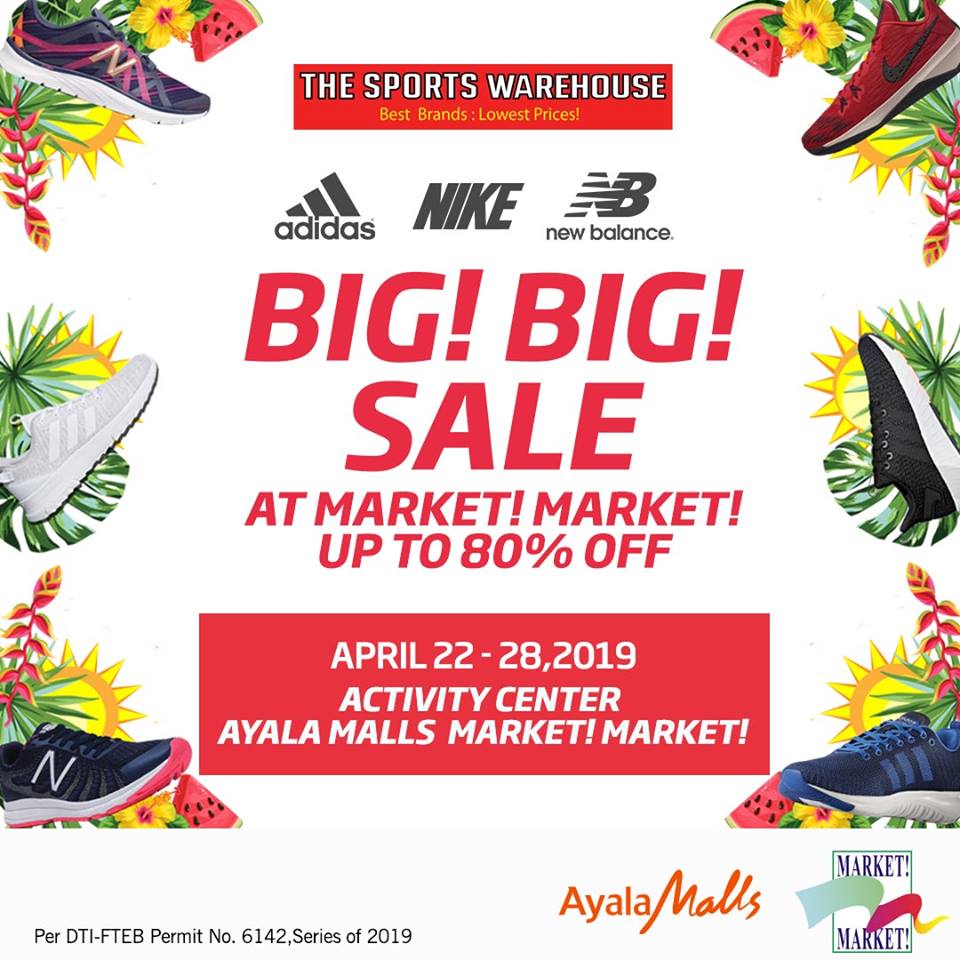Sports Warehouse Big! Big! Sale April 2019 Manila On Sale