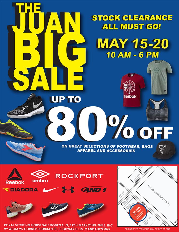 reebok warehouse sale philippines 2018 