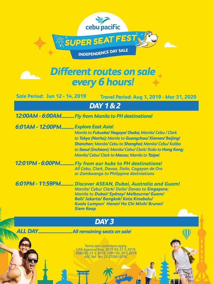 Cebu Pacific Air Independence Day Seat Sale 2019 Manila On Sale