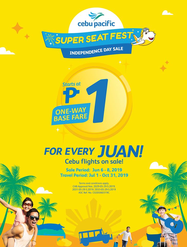 Cebu Pacific Independence Day Sale June 2019 | Manila On ...
