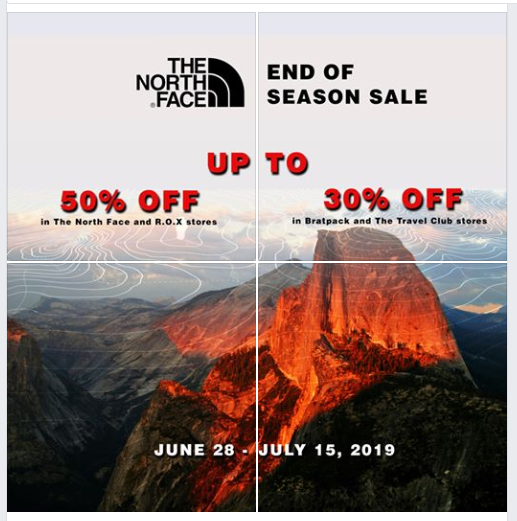 The North Face End of Season Sale July 