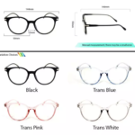 Peculiar Optical Round 15959_TransPinkClear Anti Radiation Blue Lens Pink Frame Computer Eyeglass in Thin Frame with Replaceable Lenses Eyewear- Peculiar and Odd Collection