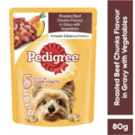 Pedigree® FREE Beef Chunks in Sauce Pouch Wet Dog Food (80g)