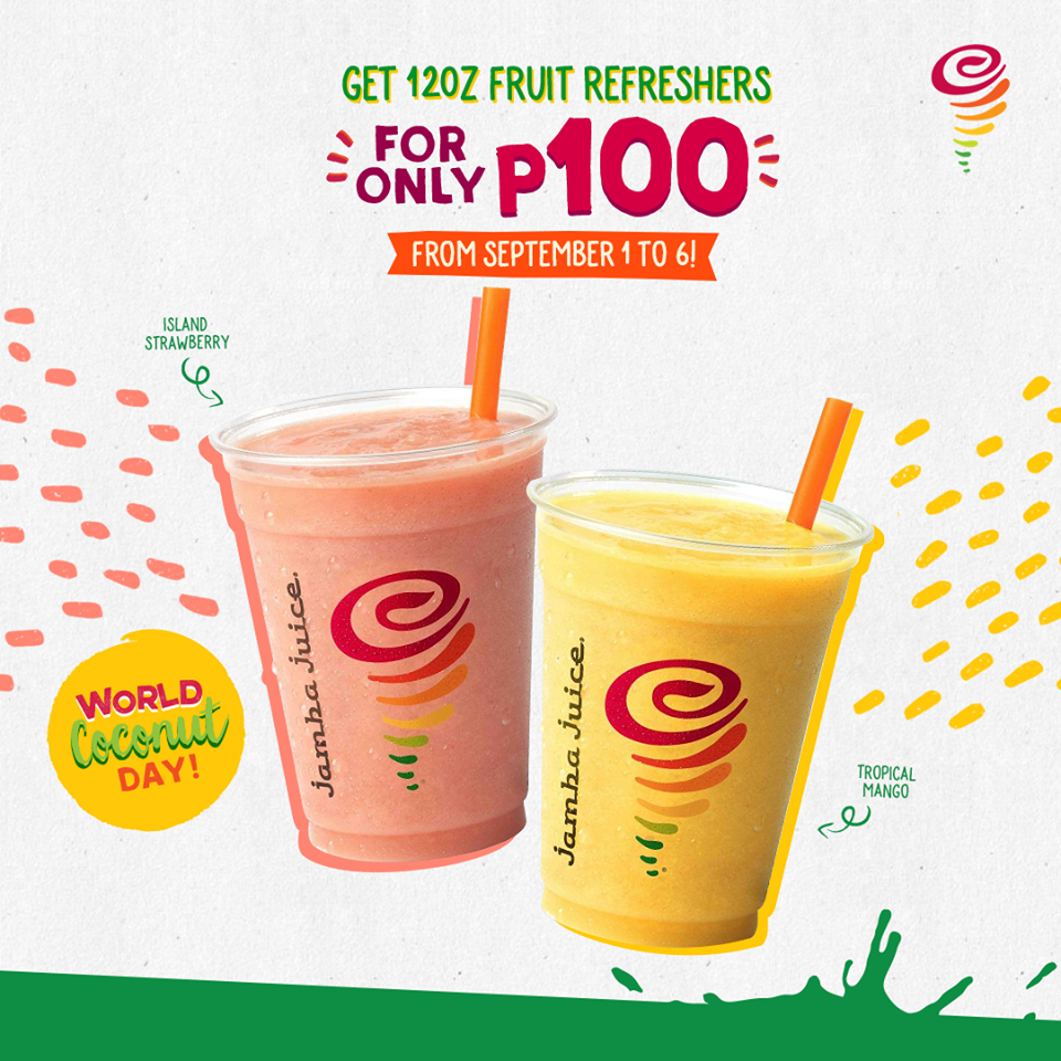 Jamba Juice World Coconut Day Promo Sept 2019 Manila On Sale