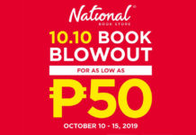 National Bookstore 10/10 Book Blowout – Oct 2019