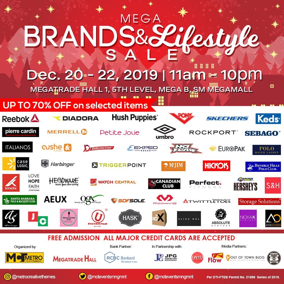 MEGA Brands and Lifestyle Sale December 2019 | Manila On ...