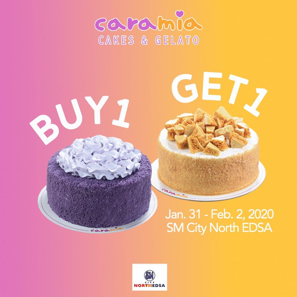Cara Mia Buy 1 Get 1 Cake and Gelato January 2020 Manila On Sale