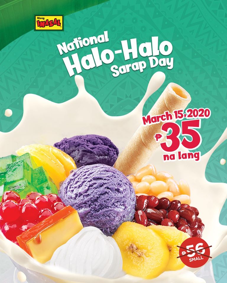 Mang Inasal National Halo Halo Sarap Day March 2020 | Manila On Sale