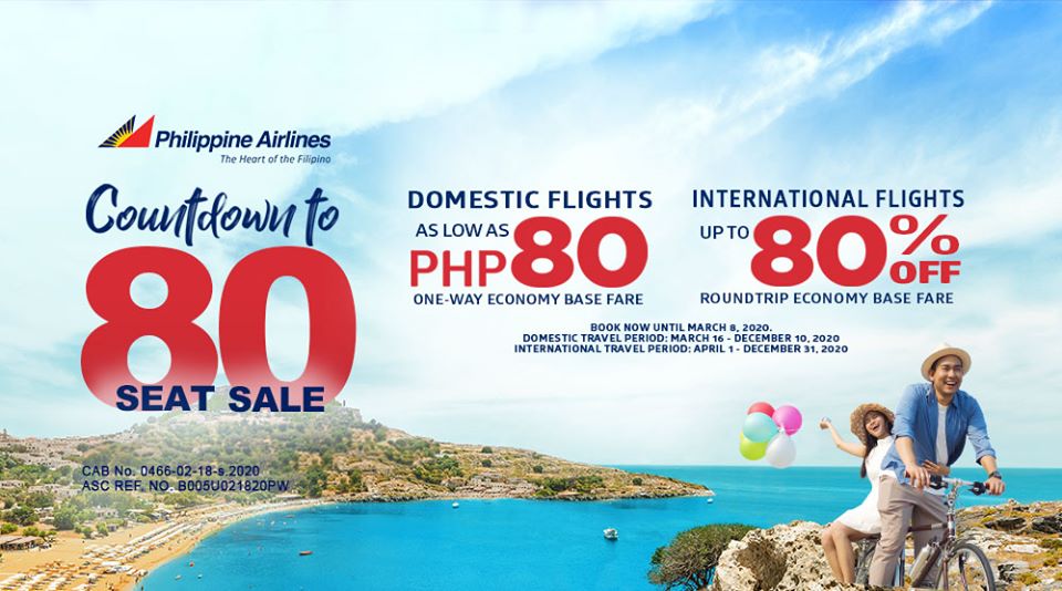 PAL Anniversary Seat Sale March 2020 Manila On Sale