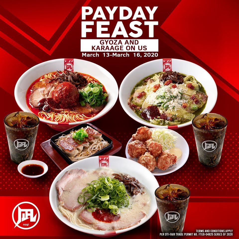 Ramen Nagi Pay Day Feast March 2020 Manila On Sale