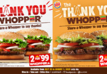 Burger King – Get 2 Whopper Jrs. for P99 Only