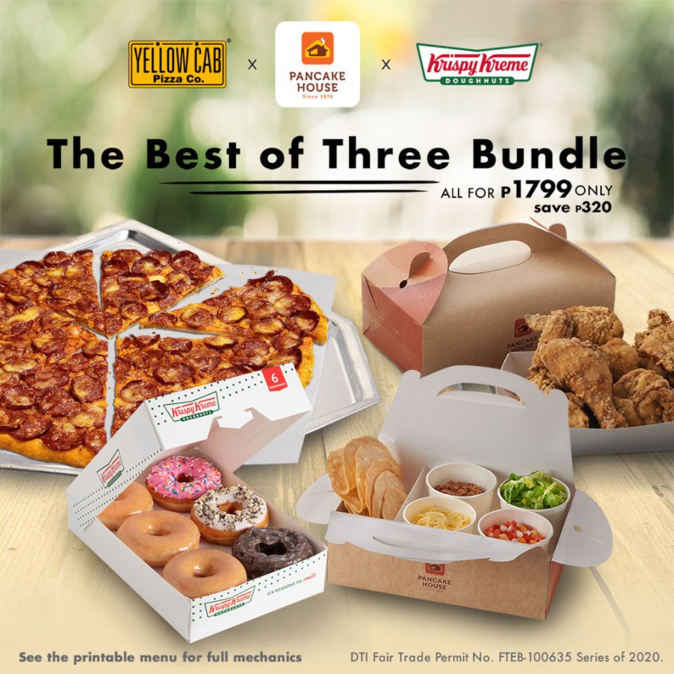 Krispy Kreme, Yellow Cab, Pancake House Bundle Promo July ...