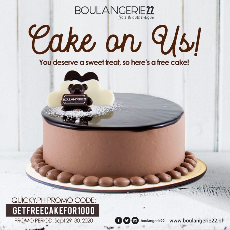 Claim Your Free Cake at Boulangerie 22 | Manila On Sale