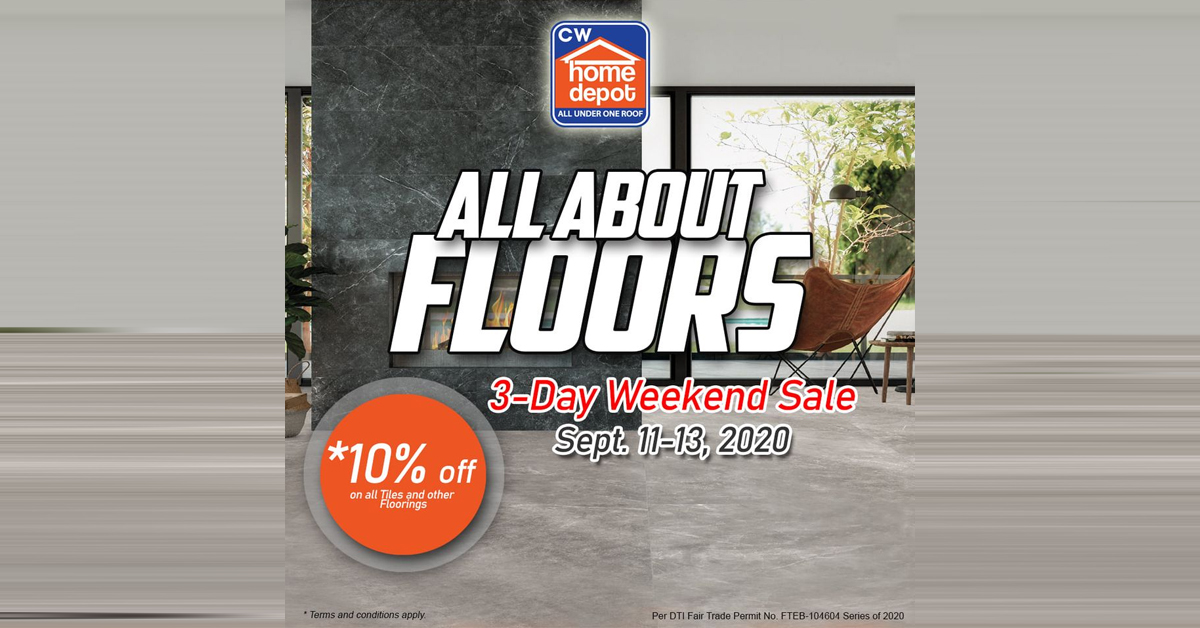 Cw Home Depot All About Floors Weekend Sale Manila On Sale