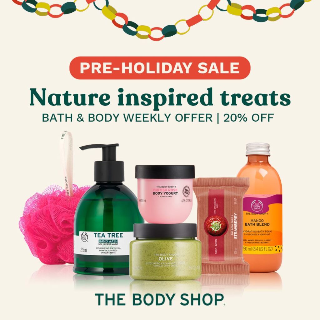 The Body Shop PreHoliday Sale Manila On Sale