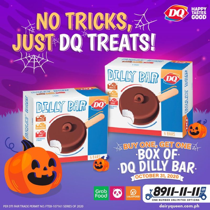 Dairy Queen BUY 1 GET 1 Dilly Bar Halloween Treat Manila On Sale