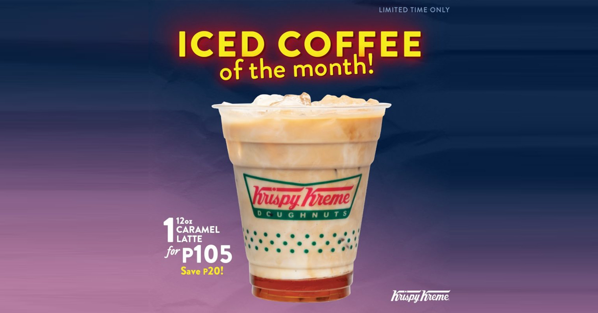 Krispy Kreme Signature Caramel Iced Coffee Promo Manila
