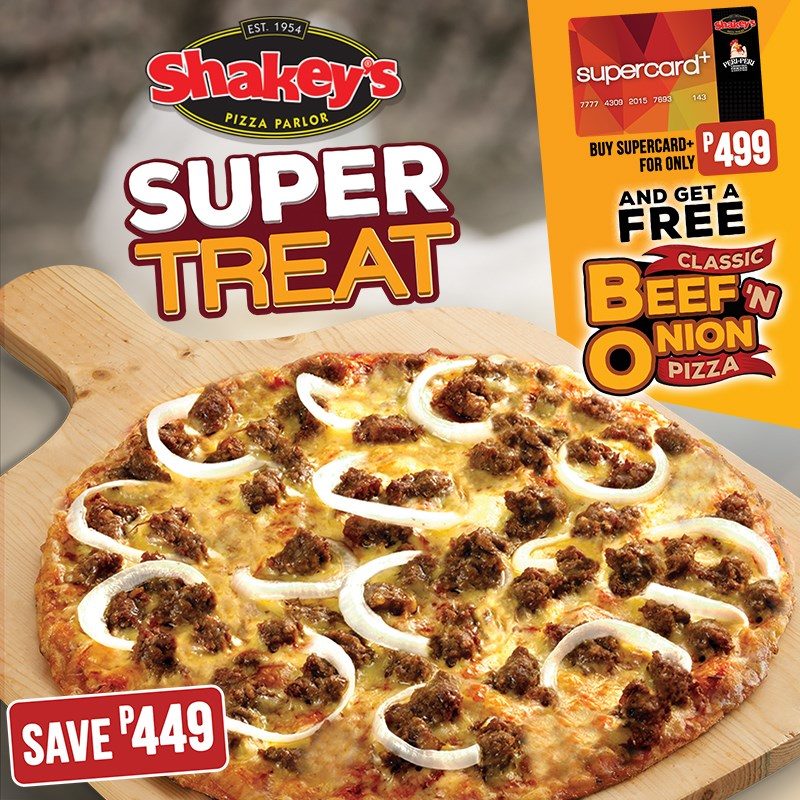 Shakey's SuperCard+ FREE PIZZA Promo Manila On Sale
