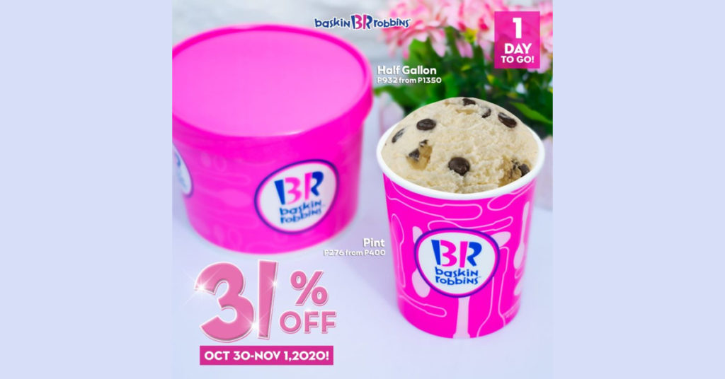 Baskin Robbins 31 OFF Fresh Packs Promo