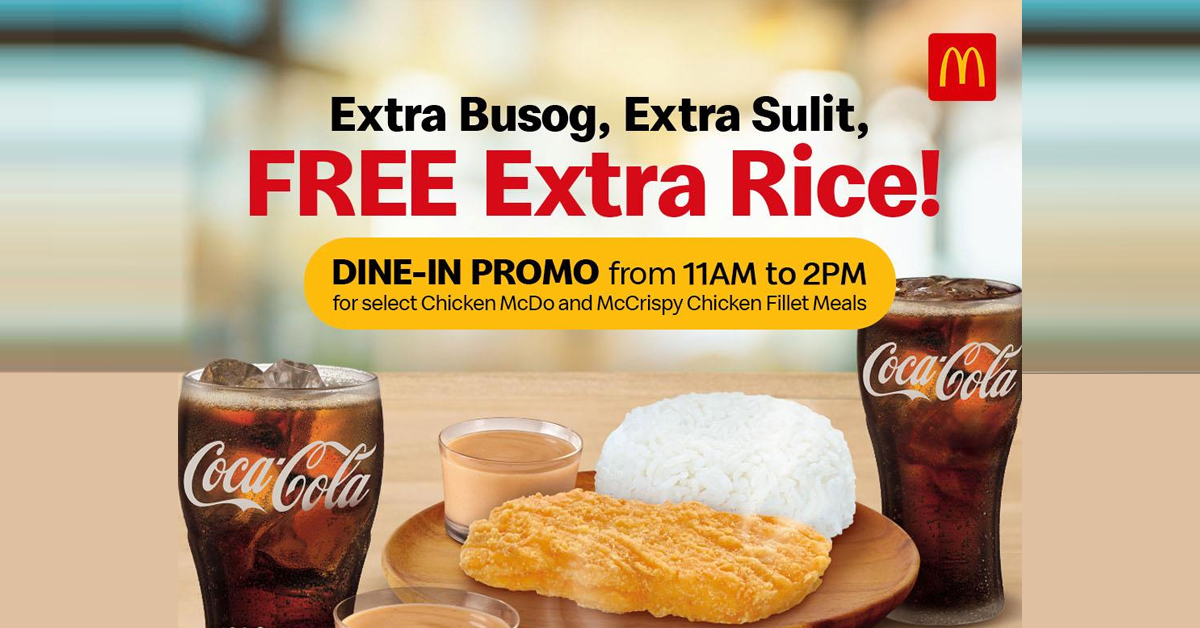Free Extra Rice Roulette McDonald's FREE EXTRA RICE Promo | Manila On Sale