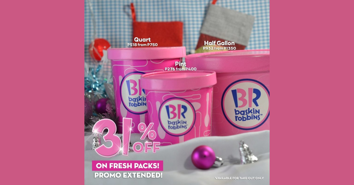 BaskinRobbins 31 OFF Year End Promo Manila On Sale