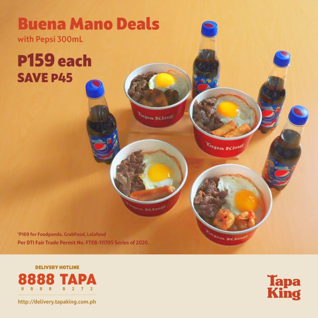 Tapa King Buena Mano Deals for P159 Manila On Sale