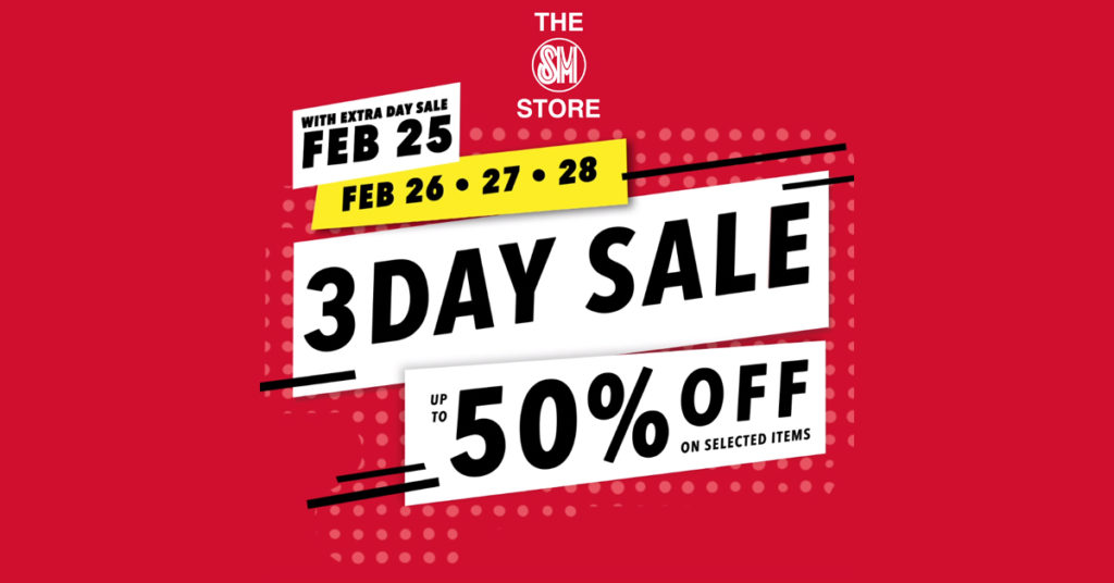 The SM Store – 3-Day Sale | Manila On Sale