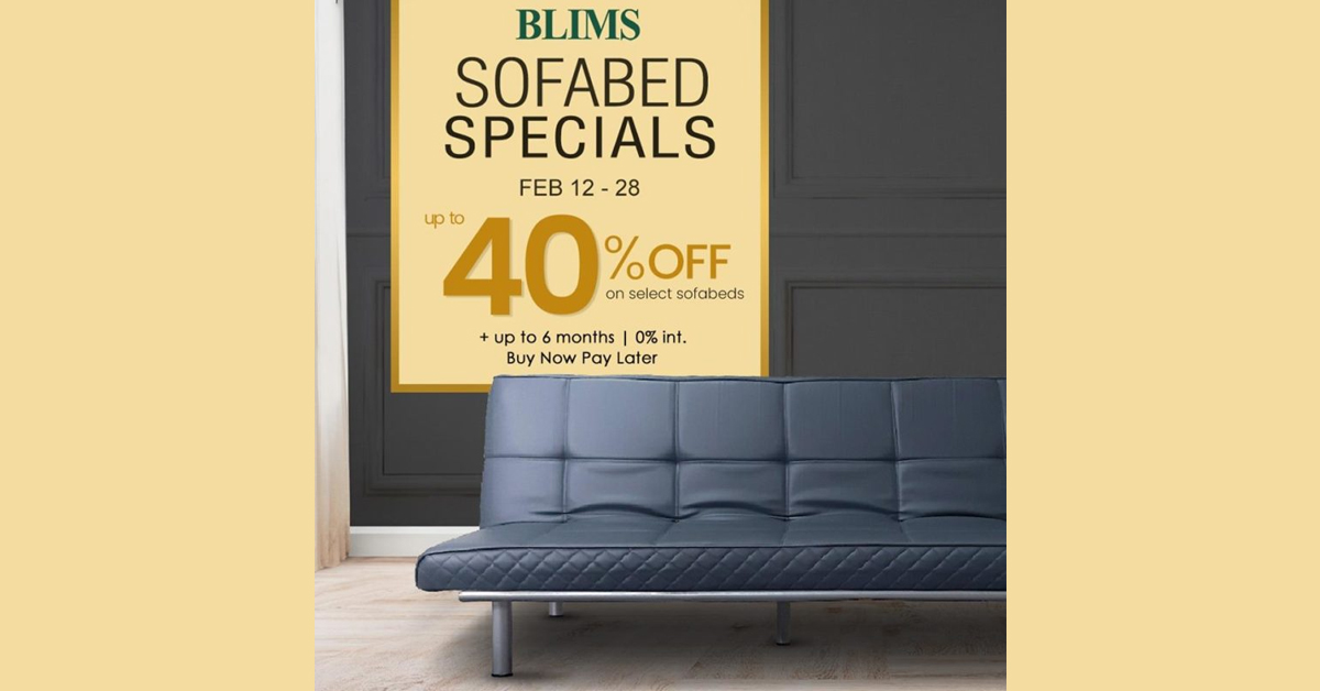 BLIMS upto 40 OFF Sofabed Specials Manila On Sale