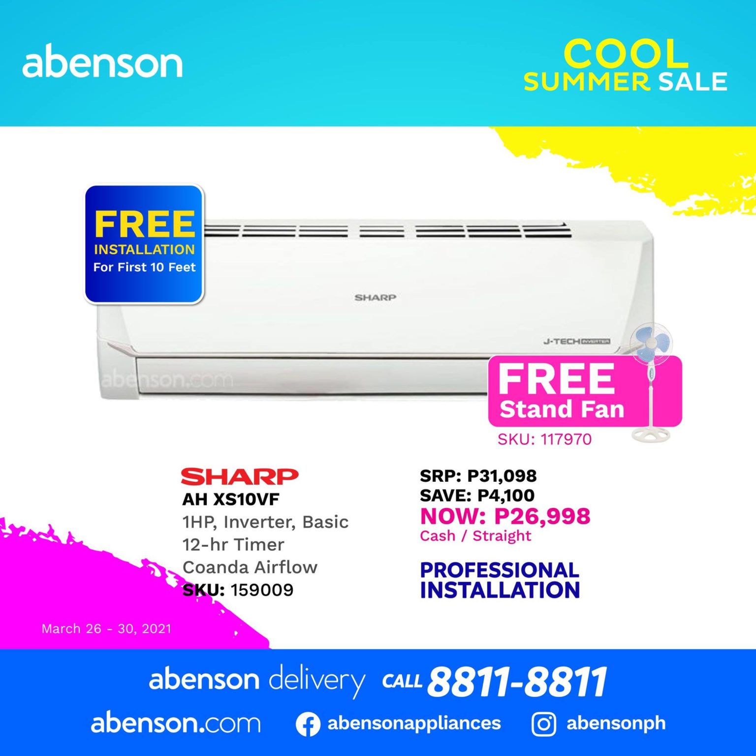Abenson Cool at Home Aircon Deals Manila On Sale
