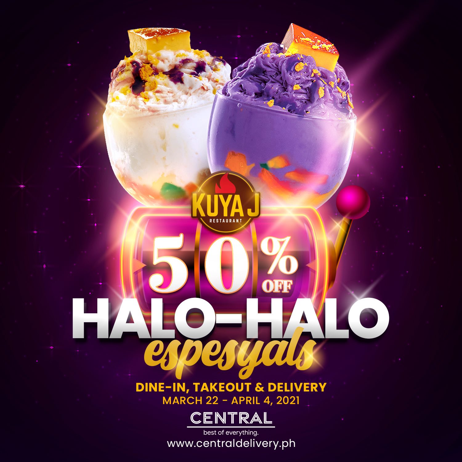Kuya J 50 OFF HaloHalo Promo Manila On Sale