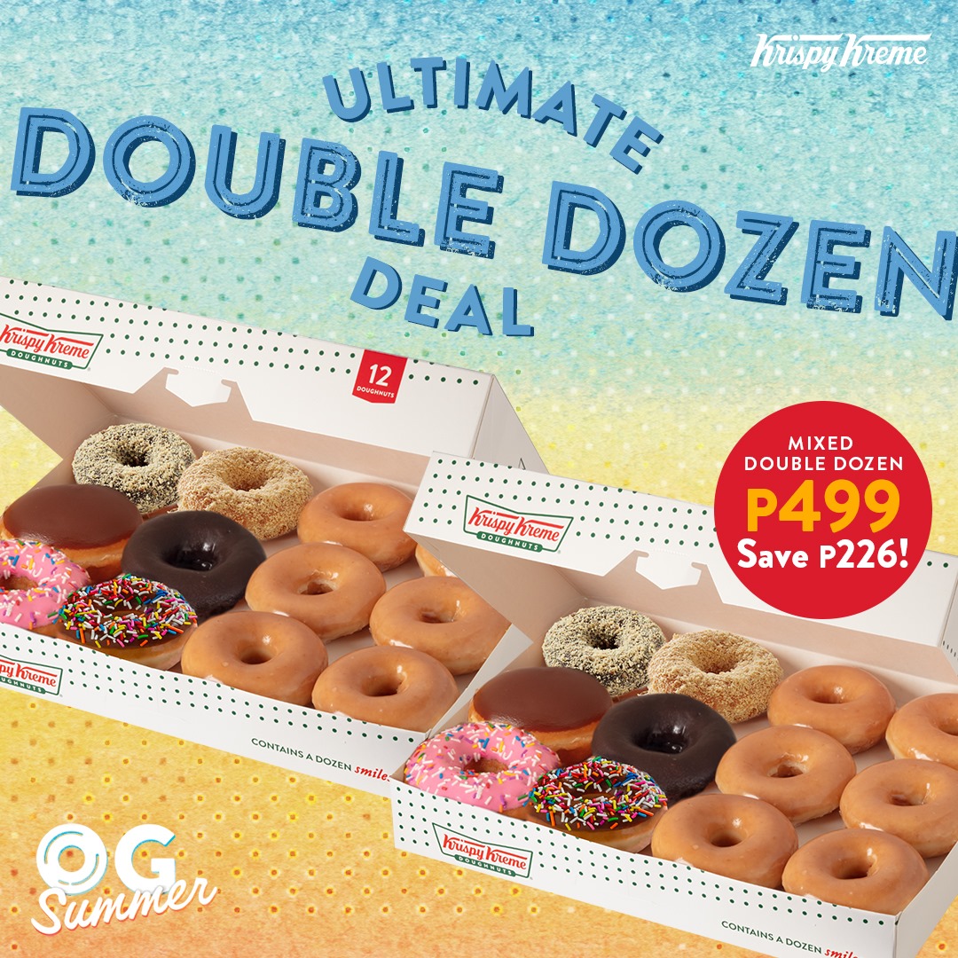 Krispy kreme double dozen p499 promo manila on sale