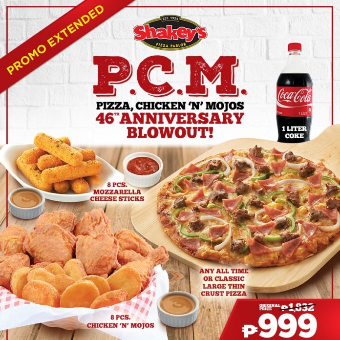 Shakey’s 46th Anniversary Blowout Promo Manila On Sale