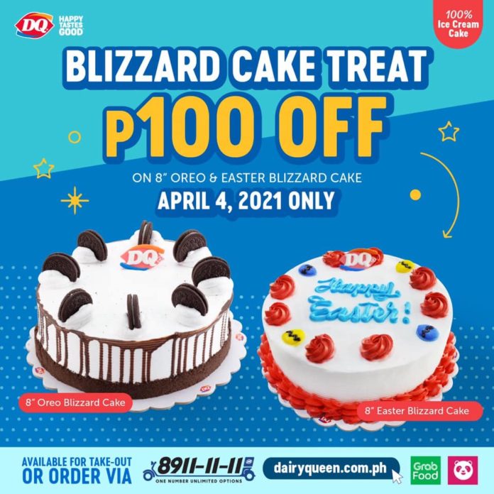 Dairy Queen P100 OFF Oreo &amp; Easter Blizzard Cake