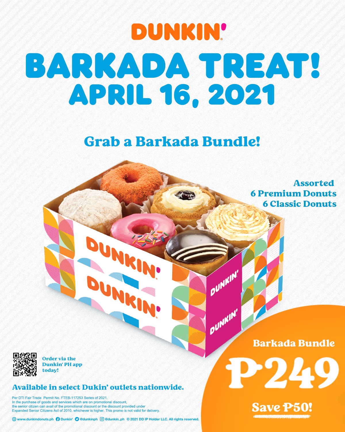 Dunkin’ Donuts Barkada Treat Promo (Save P50) Manila On Sale