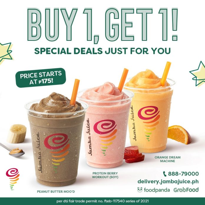 Jamba Juice BUY 1 GET 1 Summer Promo Manila On Sale