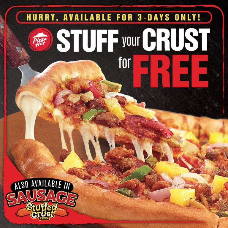Pizza Hut Stuff Crust for FREE Promo Manila On Sale