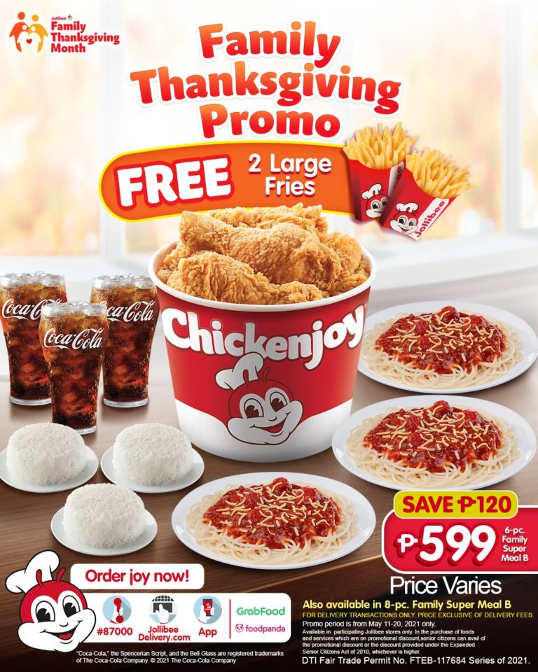 Jollibee – Family Thanksgiving Promo | Manila On Sale