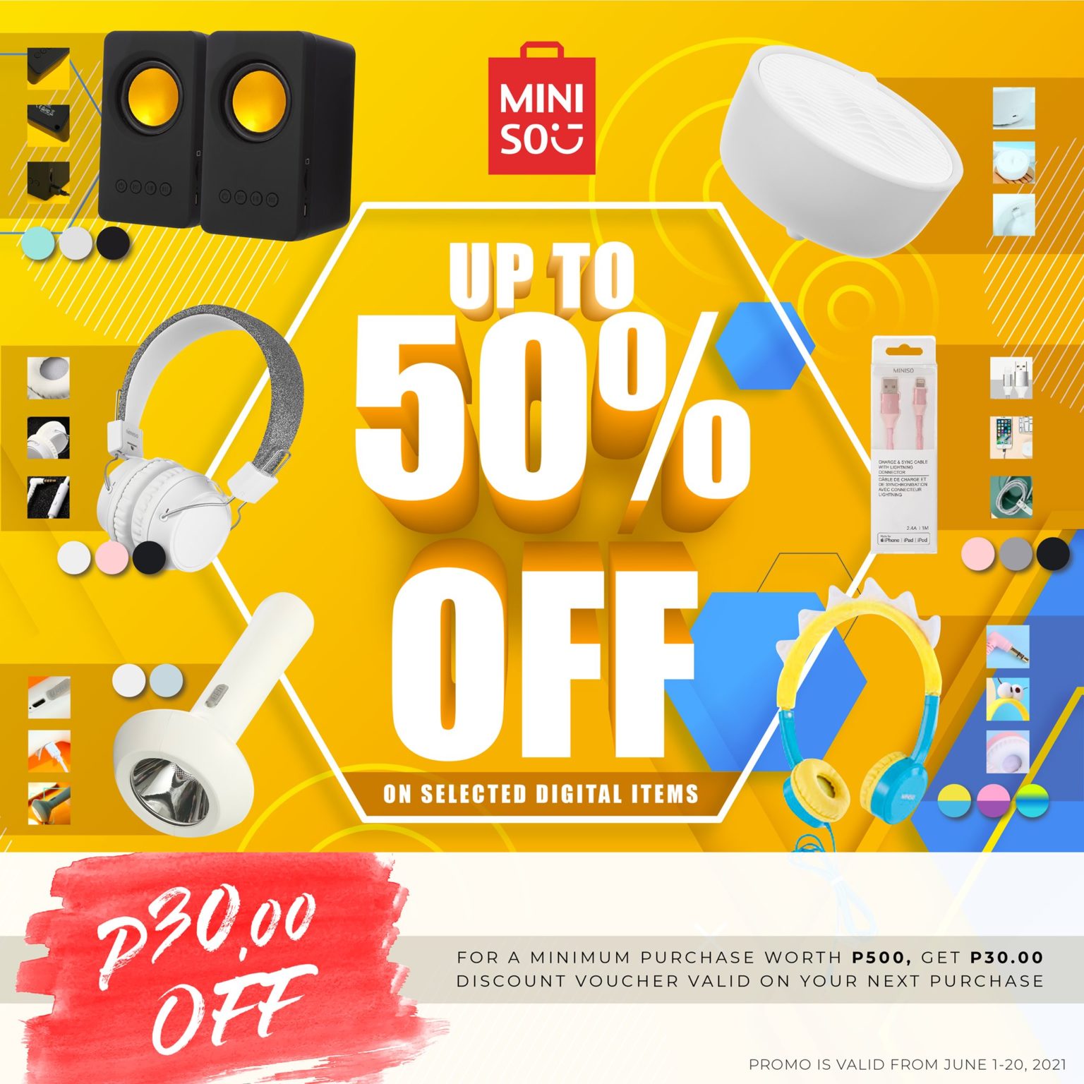 Miniso upto 50 OFF Digital Sale Manila On Sale