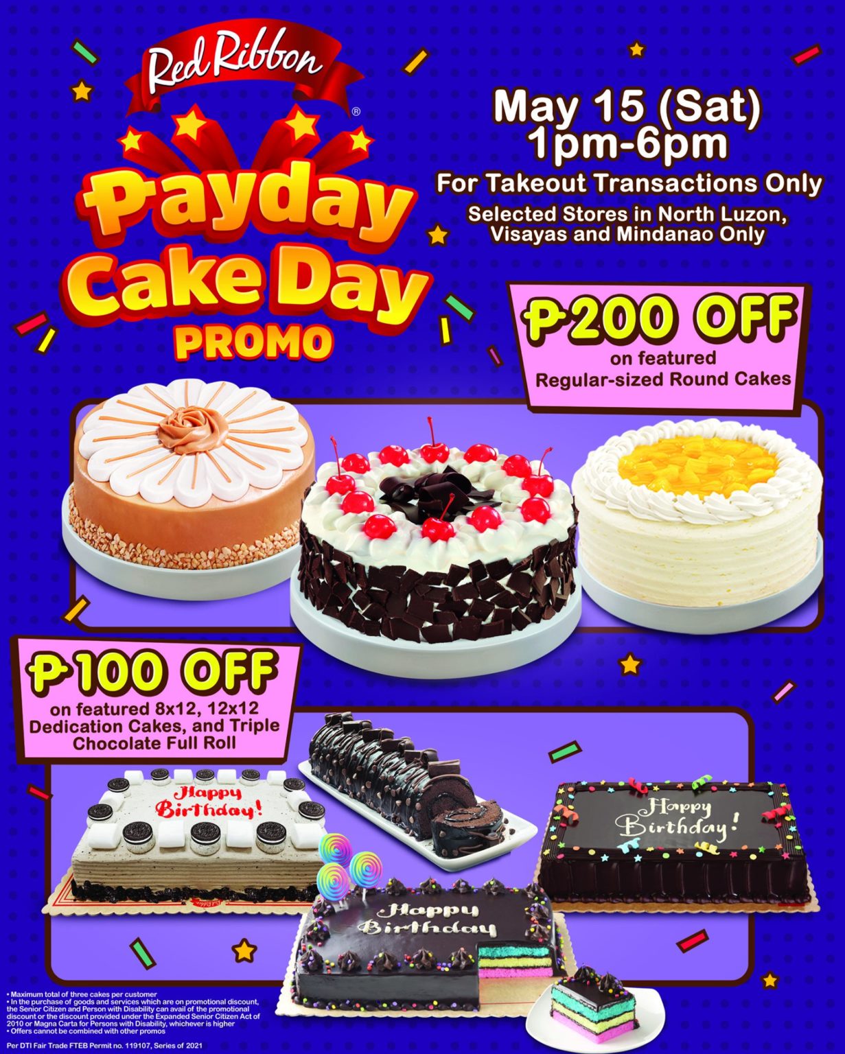 Red Ribbon – Payday Cake Day Promo | Manila On Sale