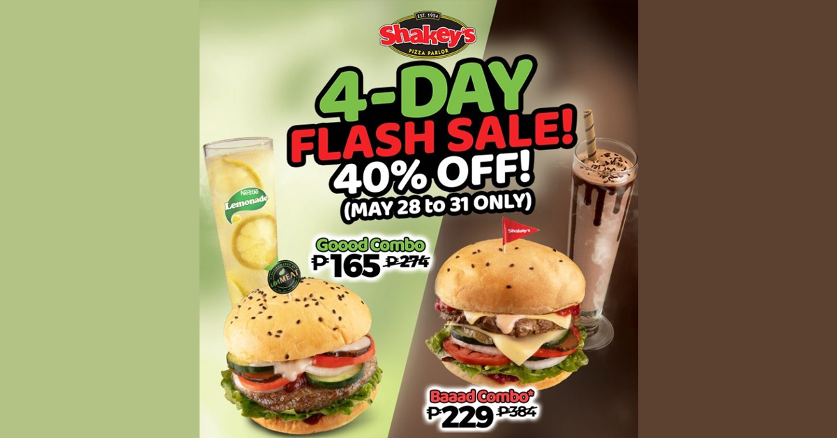 Shakey’s – 40% OFF Burger Bundles | Manila On Sale