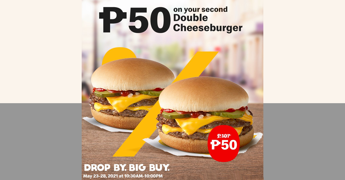 McDonald’s P50 Double Cheeseburger Promo Manila On Sale