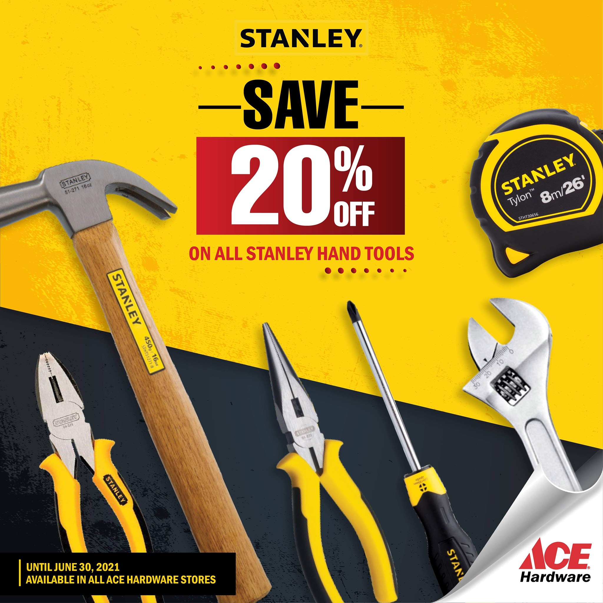 Ace Hardware 20 OFF Stanley Hand Tools Manila On Sale
