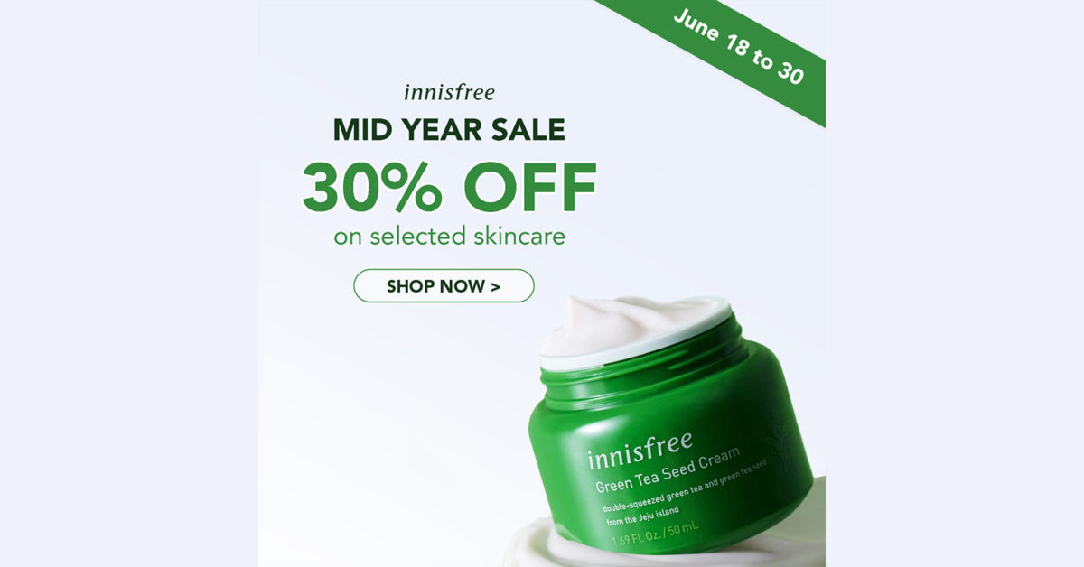 innisfree 30 OFF MidYear Sale Manila On Sale
