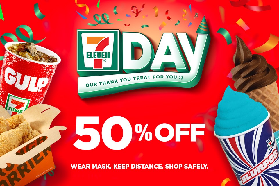 7Eleven Day upto 50 OFF Promo Manila On Sale