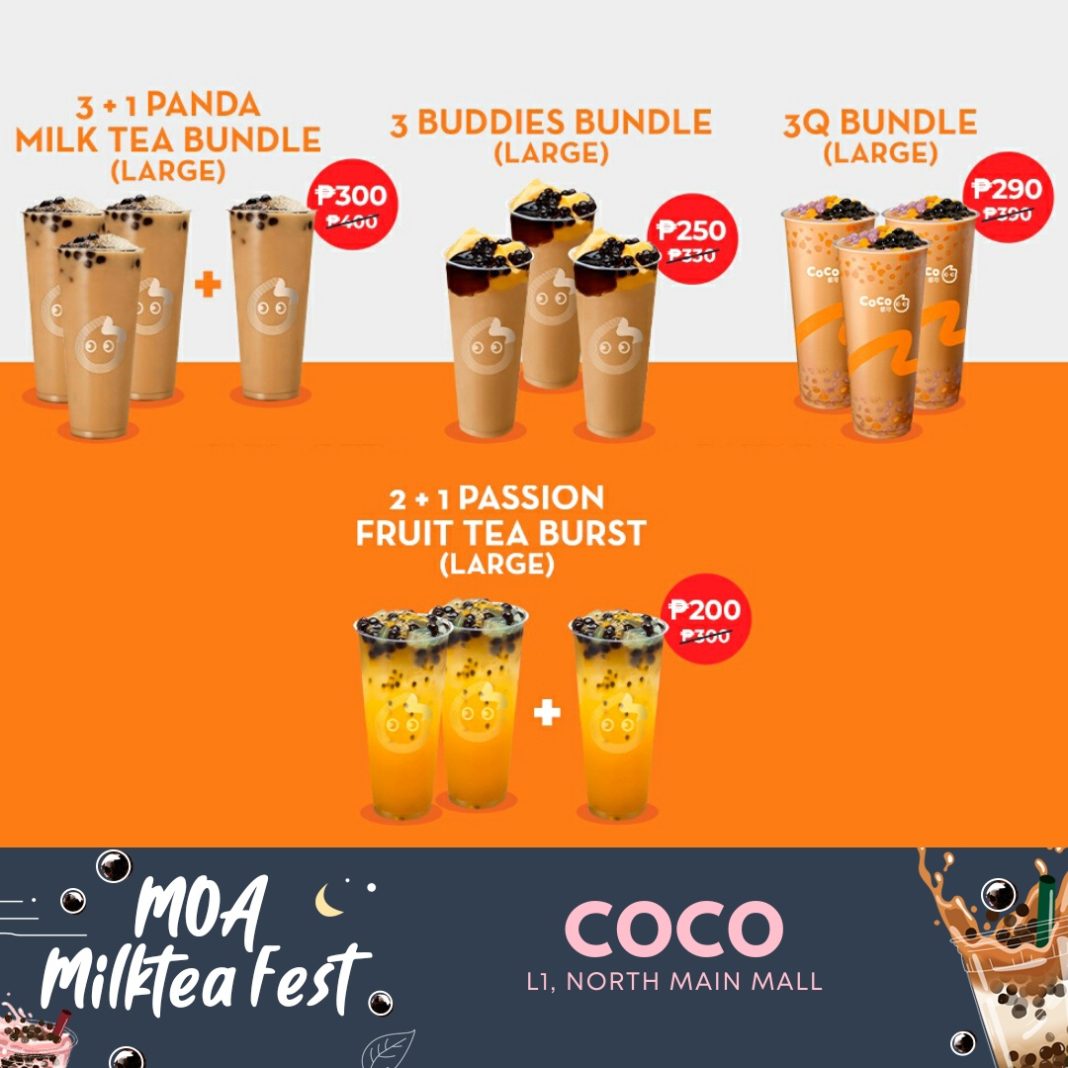 SM Milk Tea Fest Coco, Macao, Tiger Sugar and more Manila On Sale