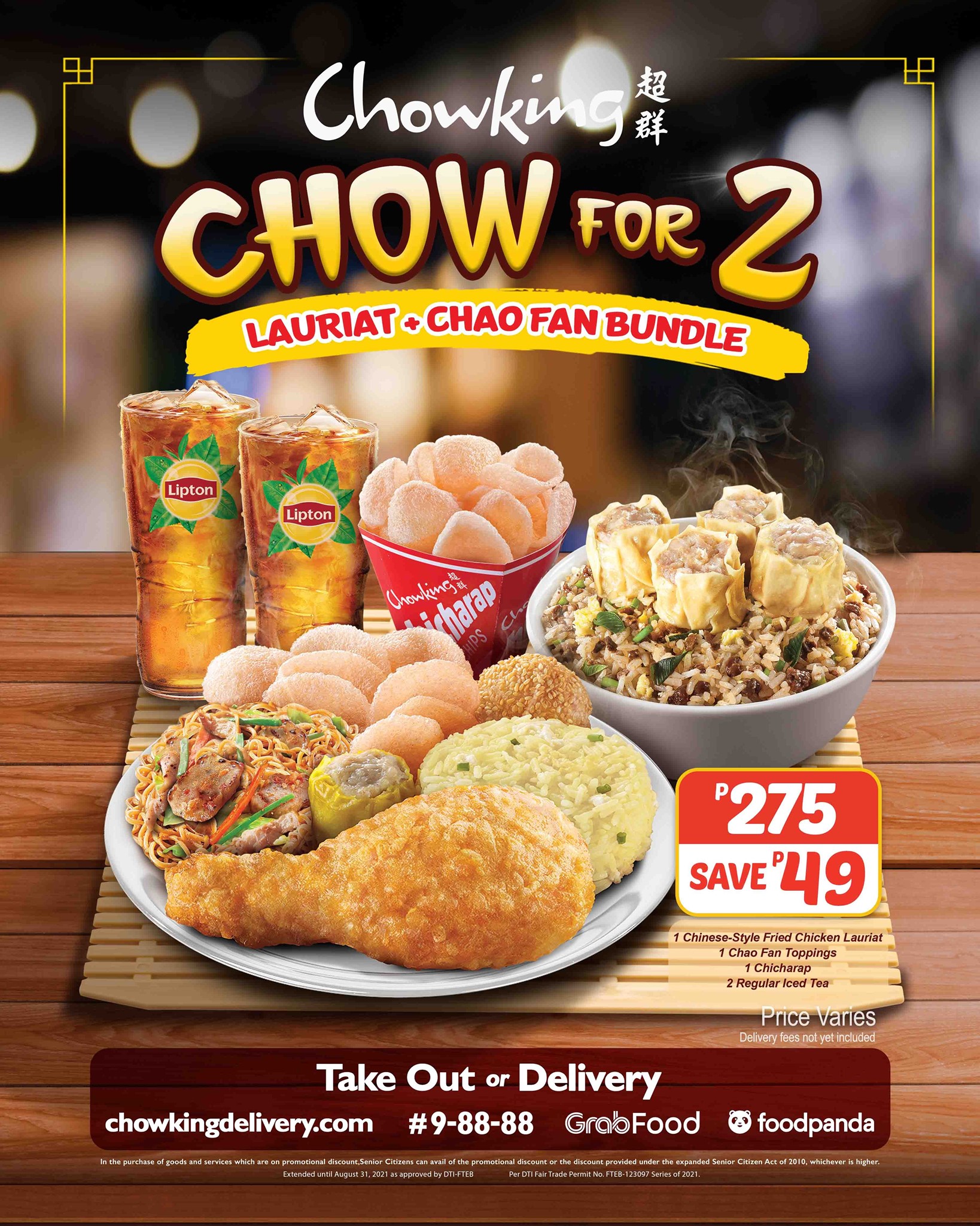 Chowking CHOW For 2 Promo Manila On Sale